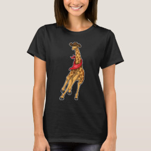 Giraffe Cowboy Cowboyhatt T Shirt