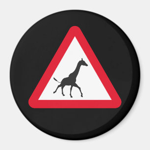 Giraffe Crossing! Magnet