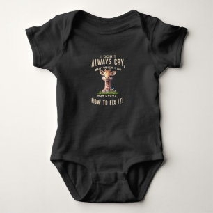 Giraffe Cute Infant Bodydress "Jag gråter inte all T Shirt