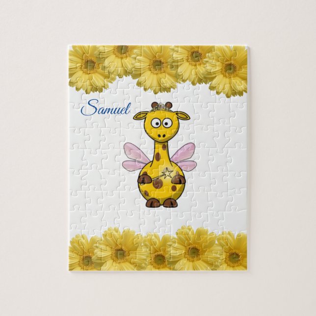 Giraffe Decorative Jigszle Puzzle Pussel (Vertikal)