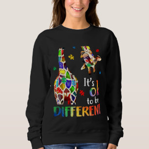 Giraffe Det är ok att vara annorlunda Autism Medve T Shirt