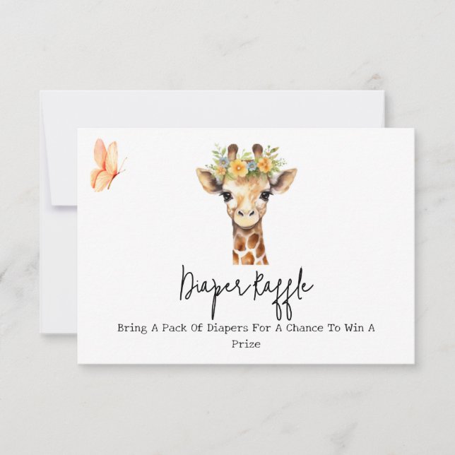 GIRAFFE DIAPER RAFFLE (Framsida)