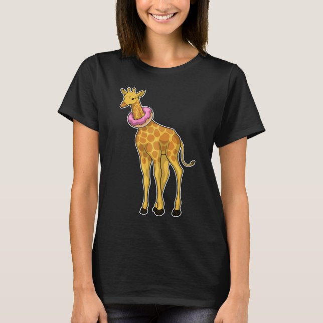 Giraffe Donut T Shirt (Framsida)