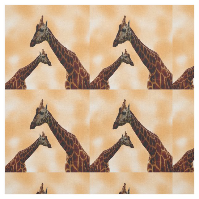 Giraffe Double Trouble, bomullstyg Tyg (Provkarta)