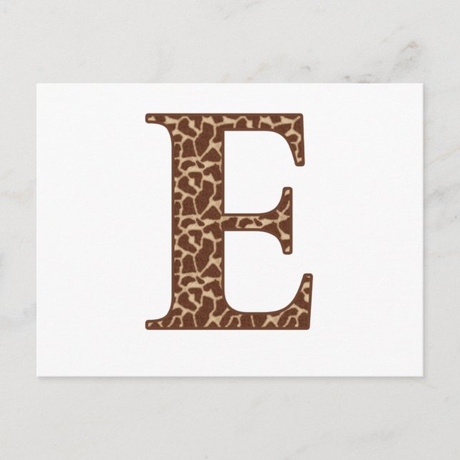 Giraffe E Vykort (Framsida)