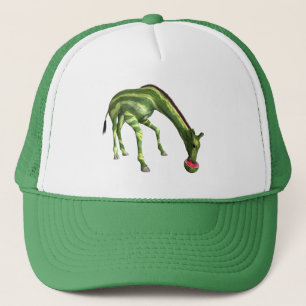 Giraffe Eating Watermelon Keps