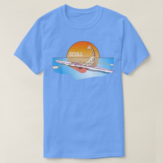 Giraffe enkelskrovbåt t shirt (Design framsida)