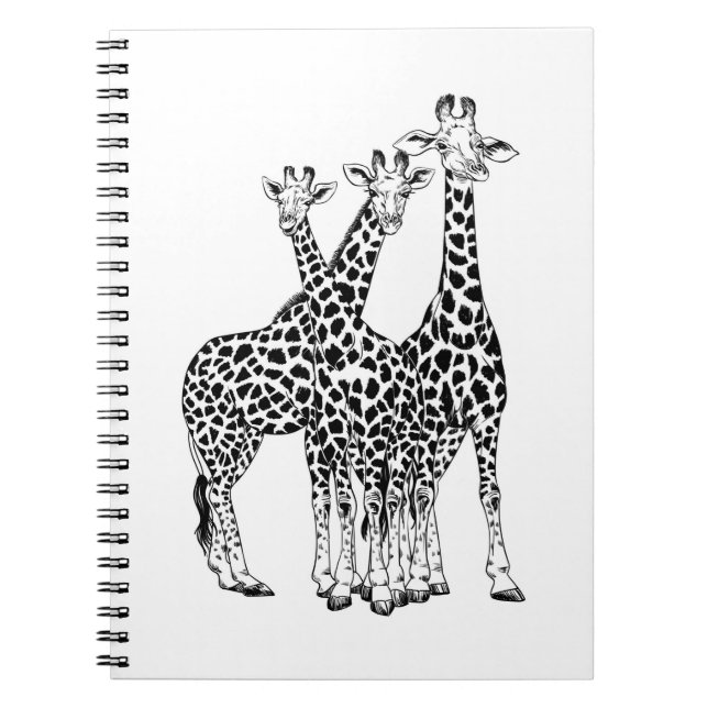 Giraffe-familjen Anteckningsbok (Framsidan)