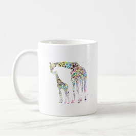 Giraffe-familjen Kaffemugg