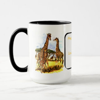 Giraffe-familjen - mugg