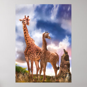 Giraffe Family MAMMA VAR JAG NÅGONSIN LITEN? Poster