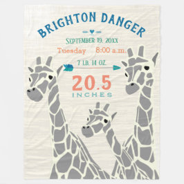 Giraffe Family Pojke Stats Birth Record Fleecefilt