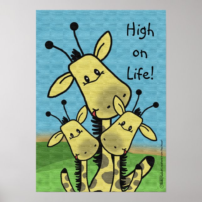 Giraffe Family Poster (Framsidan)