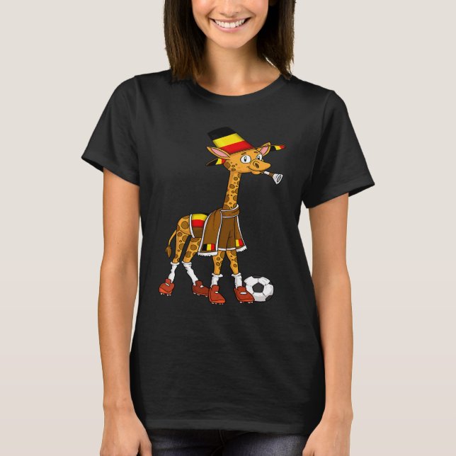 Giraffe fan Belgium T Shirt (Framsida)