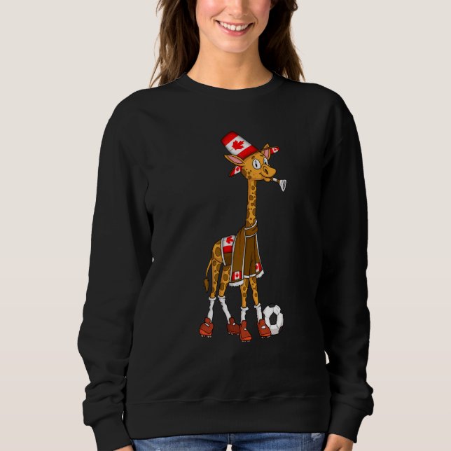 Giraffe fan Canada T Shirt (Framsida)