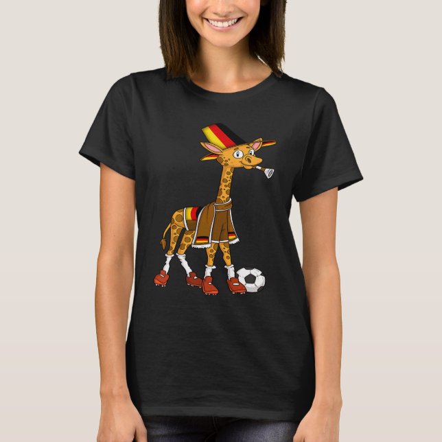 Giraffe Fan Germany T Shirt (Framsida)