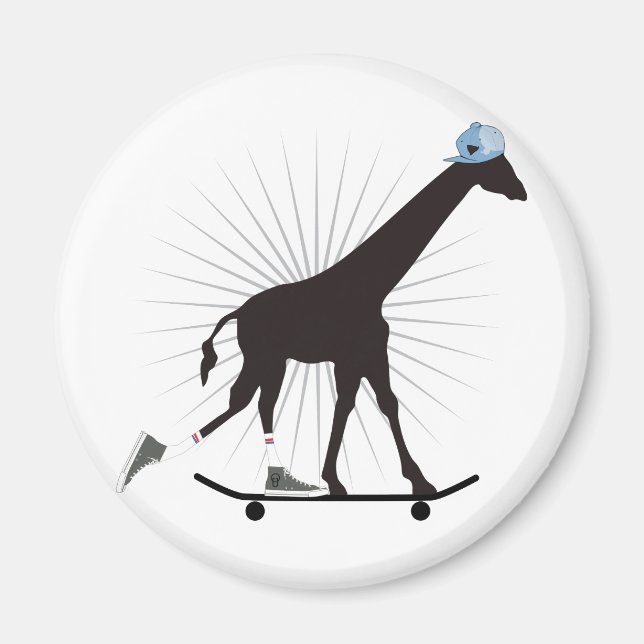 Giraffe-färdigheter Magnet (Framsidan)