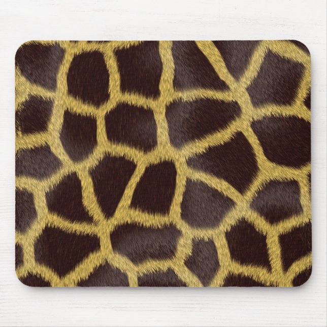 Giraffe Faux Päls Mouse Pad Musmatta (Framsidan)