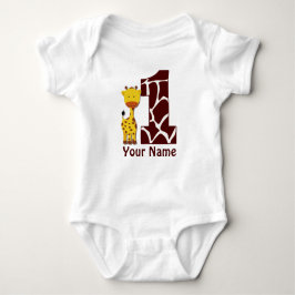 Giraffe First BIrthday Shirt T