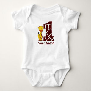 Giraffe First BIrthday Shirt T