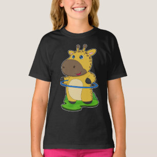 Giraffe Fitness Sports Gymnastics T Shirt