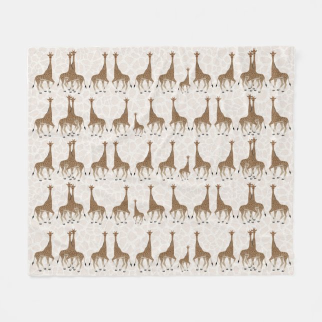 Giraffe Fleece Blanket (Framsidan (Horisontell))