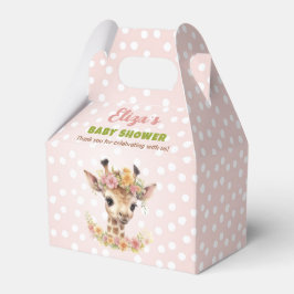 Giraffe Flicka Shower Vild en Girly Safari Presentaskar
