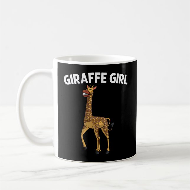 Giraffe for Animal Wildlife Zoo Safari Kaffemugg (Vänster)