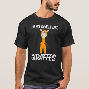 Giraffe För manar Women Safari Wildlife Animal T Shirt
