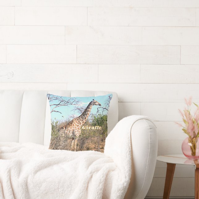 "GIRAFFE" (FOTOG) American MoJo Pillow Kudde (Soffa)