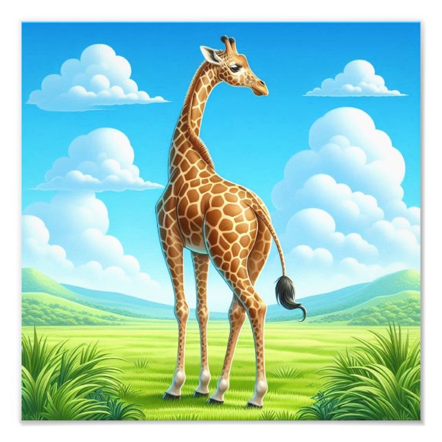 Giraffe Fototryck (Framsidan)
