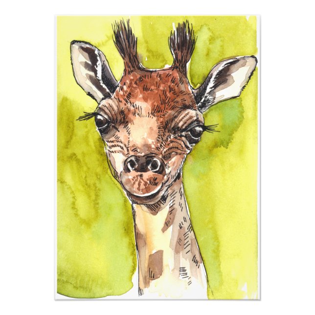 Giraffe Fototryck (Framsidan)