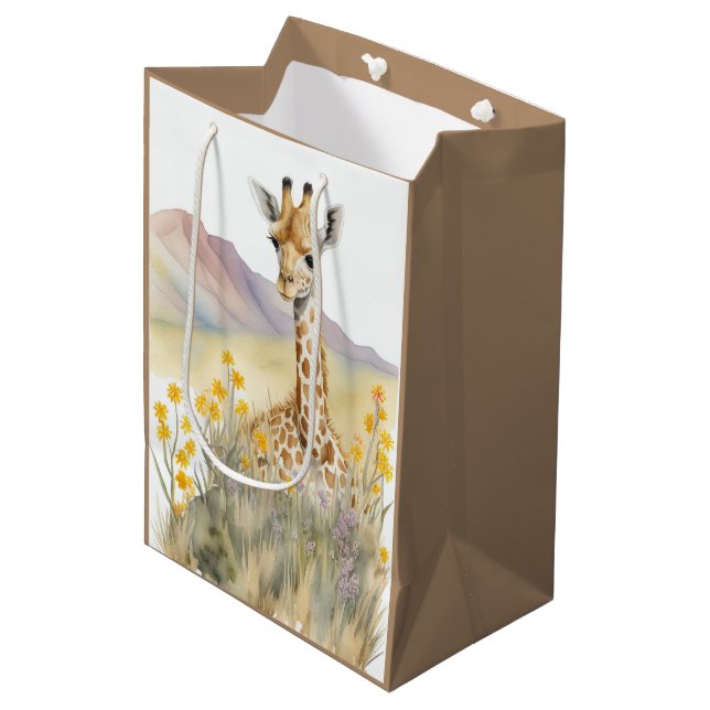 Giraffe Gift Bag (Framsidan Vinklad)