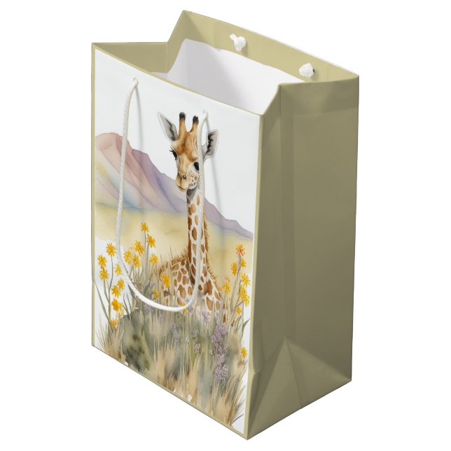 Giraffe Gift Bag (Framsidan Vinklad)