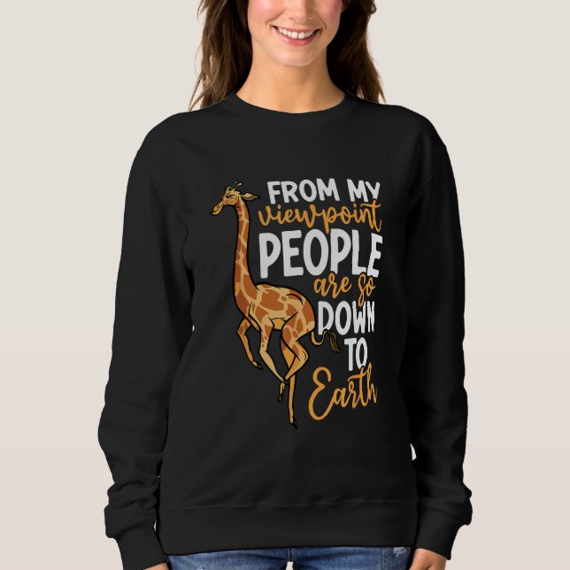Giraffe  Giraff Zoo Animal  Cool Giraffe Print T Shirt (Framsida)