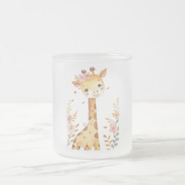 ’Giraffe Glass Mugg’ Frostad Glasmugg