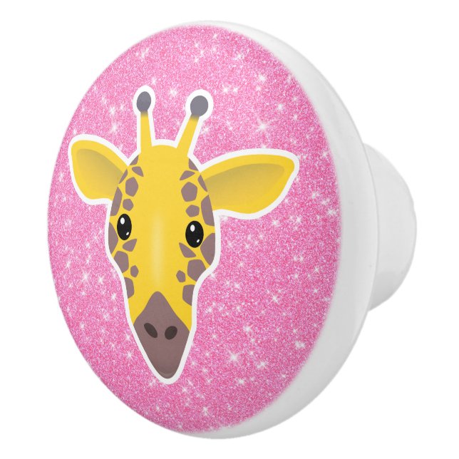 Giraffe Glitter Knopp (Höger)