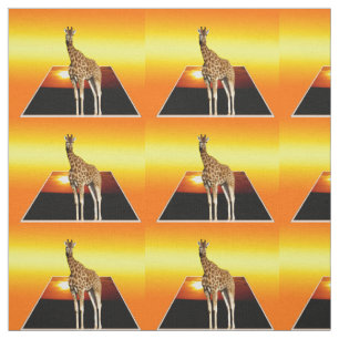 Giraffe Golden Sunshine Popout Art Effect, Tyg