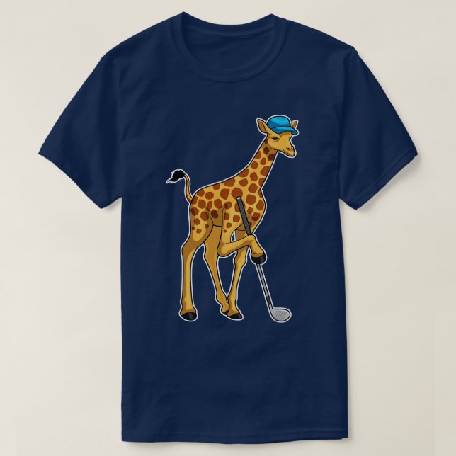 Giraffe Golf klubb T Shirt (Design framsida)