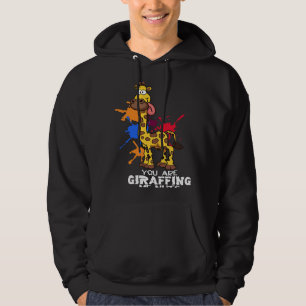 Giraffe Graph Animal for Women Manar Retro Hoodie