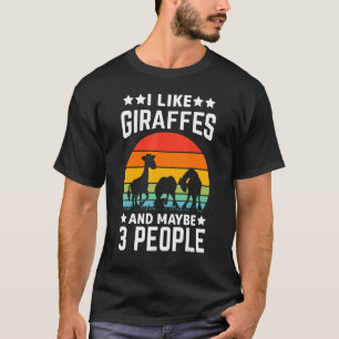 Giraffe Graphic Giraffe Zoo Animal T Shirt