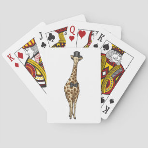 Giraffe Groom Ribbon Bröllop Casinokort