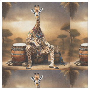 Giraffe Grooves: En Bongo-serenad i Savanna. Tyg