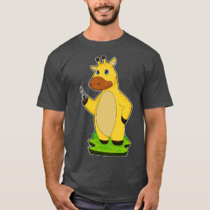 Giraffe Hairdresser Scissors T Shirt