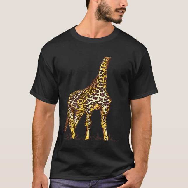 Giraffe Halloween Costume for Girls T Shirt (Framsida)