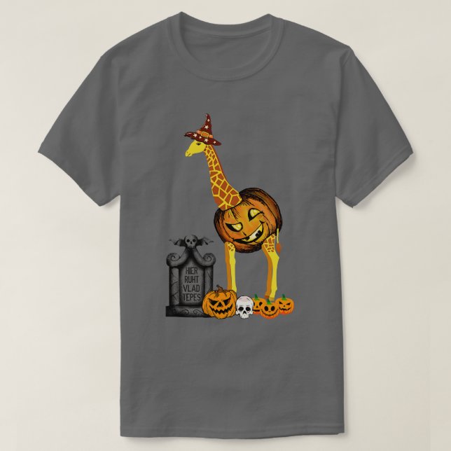 Giraffe Halloween Costume T Shirt (Design framsida)