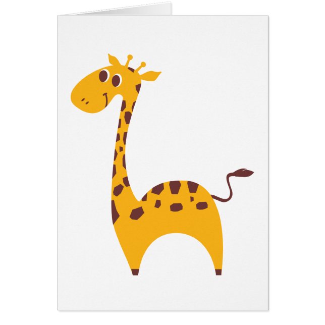 Giraffe Hälsningskort (Framsidan)