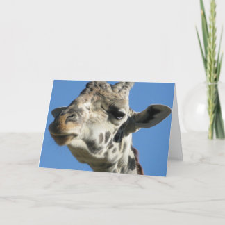 Giraffe-hälsningskort Kort