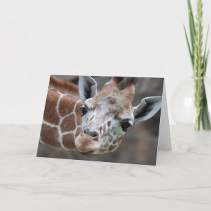 Giraffe-hälsningskort Kort