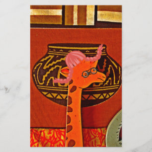 Giraffe Hat Art-utskrift Brevpapper